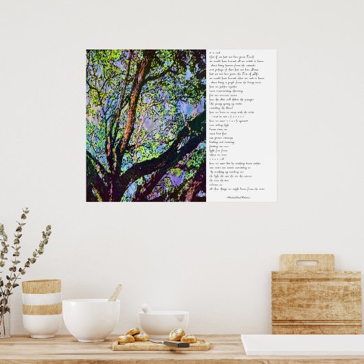 木々から ポスター (キッチン)