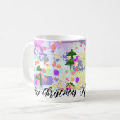 木々がクリスマスに咲く コーヒーマグカップ (正面左)