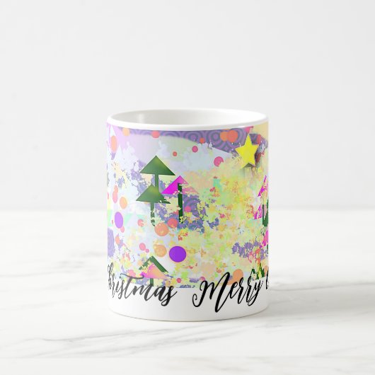 木々がクリスマスに咲く コーヒーマグカップ (中央)