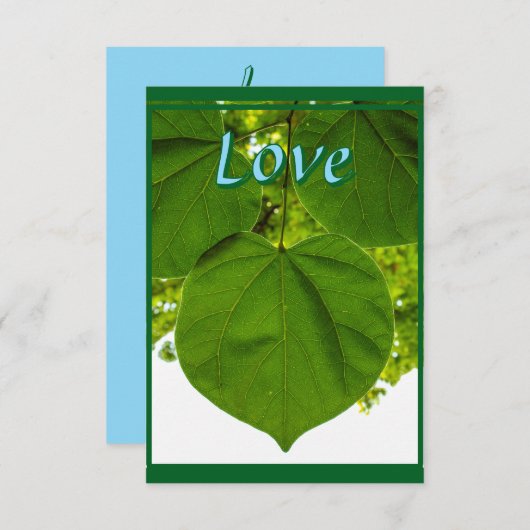 木々が太陽を愛するように サンキューカード (正面/裏面)