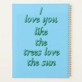 木々が太陽を愛するように プランナー手帳 (裏面)