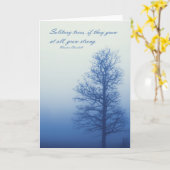 木々が強く育つ – グリーティングカード (黄色い花)