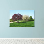 木々が美しい風景 キャンバスプリント (インサイチュ (ウッドフロア))