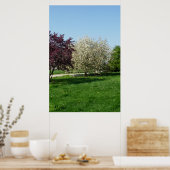 木々が美しい風景 ポスター (キッチン)