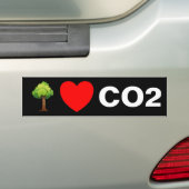 木々がCO2を愛する バンパーステッカー (車上)
