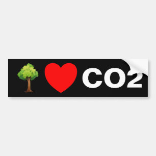 木々がCO2を愛する バンパーステッカー