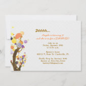 木々とカラフルバーンウッドの誕生日パーティー 招待状 (裏面)