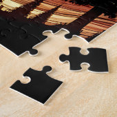 木々と夜空を持つ神秘的なエーテル芸術 ジグソーパズル (側面)