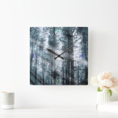木々と話す…… スクエア壁時計 (ホーム)