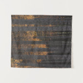 木々と金ゴールドの紅葉 タペストリー (正面(横))