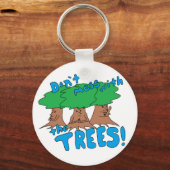 木々に散らかすな キーホルダー (正面)