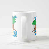 木々に散らかすな ジャンボコーヒーマグカップ (裏面)