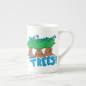 木々に散らかすな ボーンチャイナマグカップ (右)