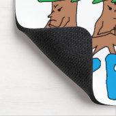 木々に散らかすな マウスパッド (コーナー)