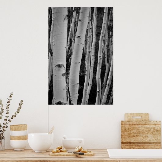 木々に目が付く ポスター (キッチン)