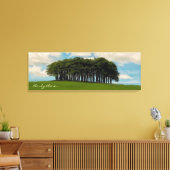 木々のコルニッシュのドライブのランドマーク キャンバスプリント (インサイチュ (リビング))