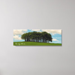 木々のコルニッシュのドライブのランドマーク キャンバスプリント
