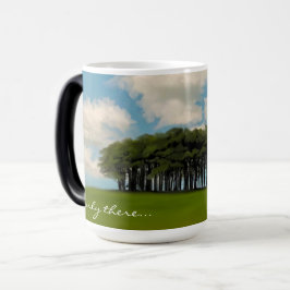 木々のコルニッシュのドライブのランドマーク モーフィングマグカップ