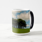 木々のコルニッシュのドライブのランドマーク モーフィングマグカップ (正面右)