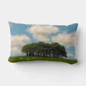 木々のコルニッシュのドライブのランドマーク ランバークッション (裏面)