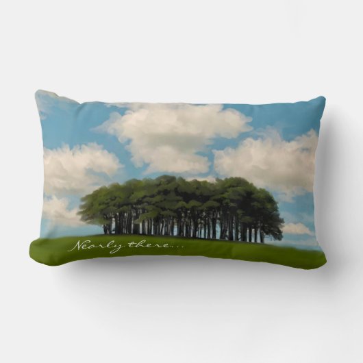 木々のコルニッシュのドライブのランドマーク ランバークッション (正面)