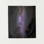 木々のシルエットを持つ天の川 タペストリー (正面)