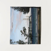 木々のタペストリー付きマッキナックブリッジ タペストリー (正面)