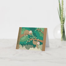 木々のナマケモノのペーパーカット