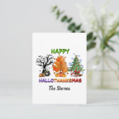 木々のハッピーハロサンクサス シーズンポストカード (スタンド正面)