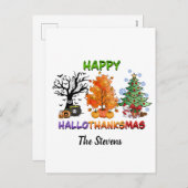 木々のハッピーハロサンクサス シーズンポストカード (正面/裏面)