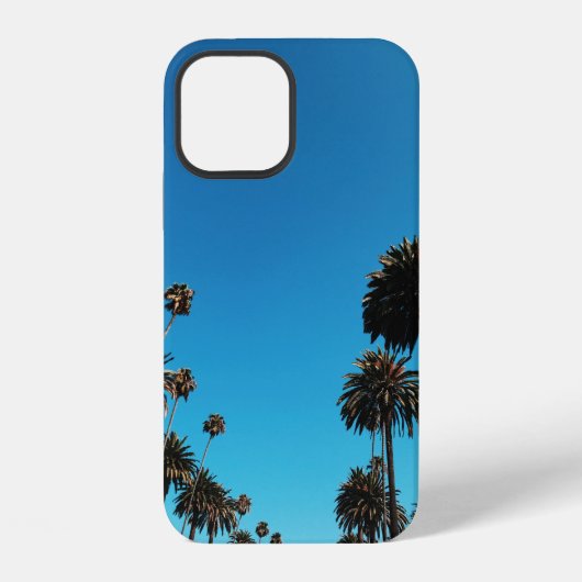 木々のローアングルビュー iPhoneケース (裏面)