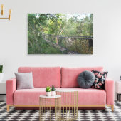 木々のロープブリッジ キャンバスプリント (インサイチュ (リビング))