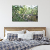 木々のロープブリッジ キャンバスプリント (インサイチュ (寝室))