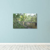 木々のロープブリッジ キャンバスプリント (インサイチュ (ウッドフロア))