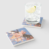 木々の上に ストーンコースター (横)