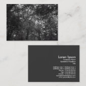 木々の上に、ミニフォト 名刺 (正面/裏面)