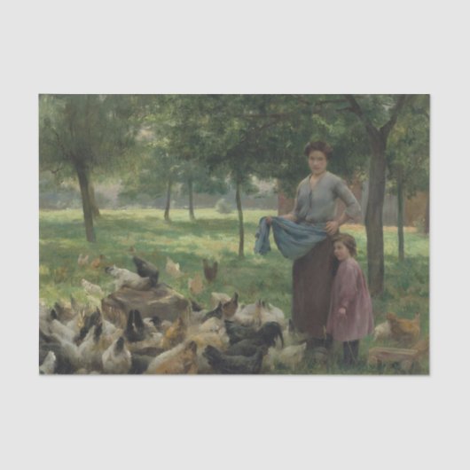 木々の下でテュア・デュプレ 薄葉紙 (正面)