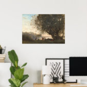 木々の下で踊る – Jean-Baptiste-Corotファインアート ポスター (ホームオフィス)