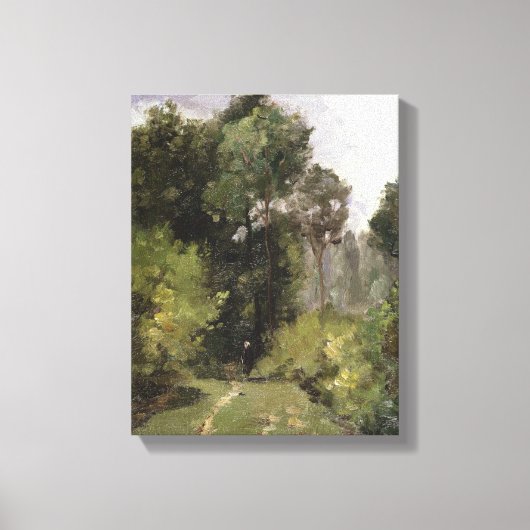 木々の下に1864 (油搭載) キャンバスプリント (正面)