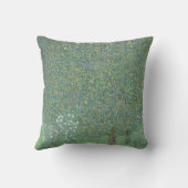 木々の下のローズブッシュ – グスタフクリムト クッション (裏面)