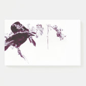 木々の中に止まっていたカラス ポストイット (正面)