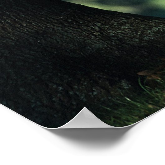 木々の中のアラブ人の群れ ポスター (角)