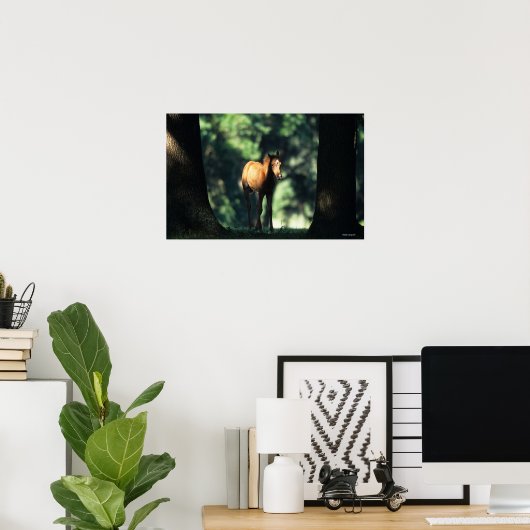 木々の中のアラブ人の群れ ポスター (ホームオフィス)