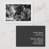 木々の中のミニフォト 名刺 (正面/裏面)