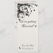 木々の中の愛の鳥 招待状 (正面/裏面)