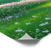 木々の中の神殿 ポスター (角)