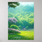 木々の中の神殿 ポスター (正面)