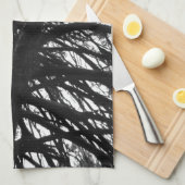 木々の中を見上げる キッチンタオル (四つ折り)