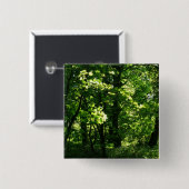 木々の春。カーディフ・ビュート・パーク。ウェールズ 缶バッジ (正面&裏面)