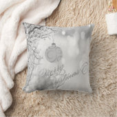 木々の枝，聖降誕祭のお祝い クッション (ブランケット)